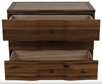 Claudie Chest in Dark Walnut and Ebony Finish