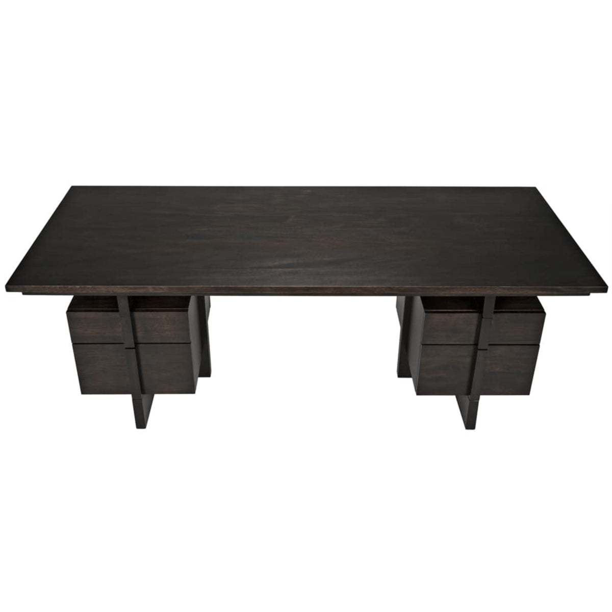 Bridge Desk, Ebony Walnut - Desk Leg Detail | Bone & Brass