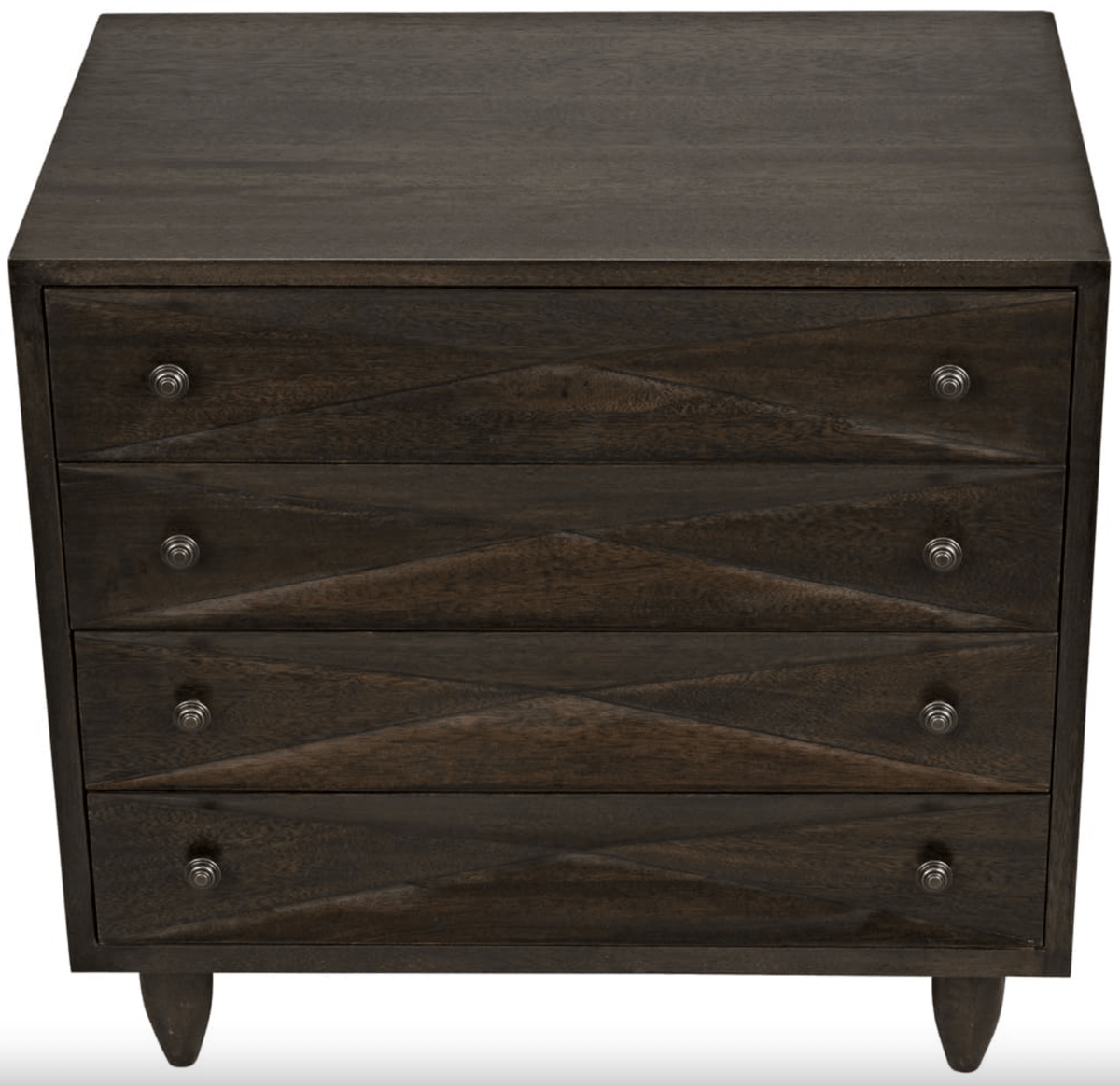 Diamond Chest in Dark or Ebony Walnut Finishes