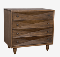 Diamond Chest in Dark or Ebony Walnut Finishes