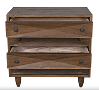 Diamond Chest in Dark or Ebony Walnut Finishes