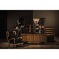 Diamond Chest Dark or Ebony Walnut Finishes - Dresser Hardware Detail | Bone & Brass