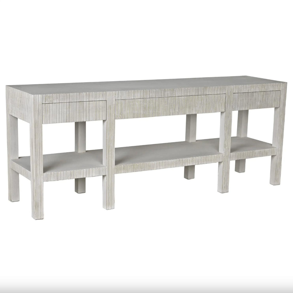 Conrad Console Table, White Wash | Bone & Brass