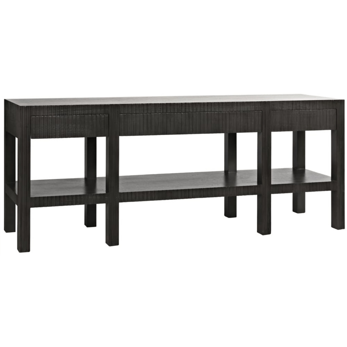 Conrad Console Table, Pale Black