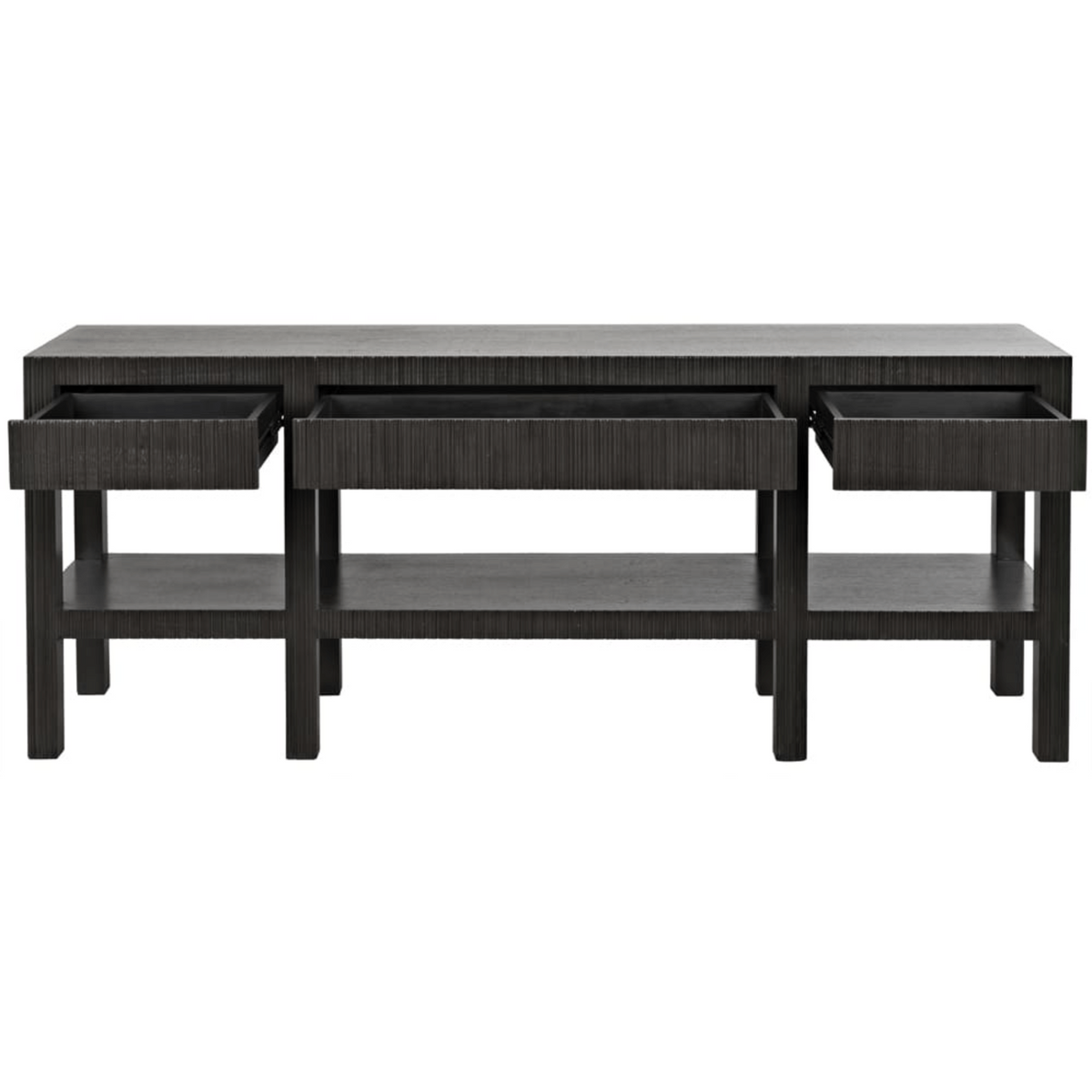 Conrad Console Table, Pale Black