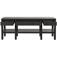 Conrad Console Table, Pale Black