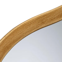 Aurora Wavy Floor Mirror, Brass or Black - Mirror Frame Detail | Bone & Brass