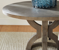Zander Grey Oak Round Dining Table