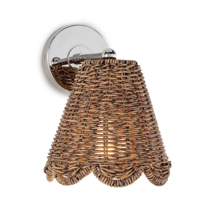 Kismet Hanging Sconce - Sconce Installed | Bone & Brass