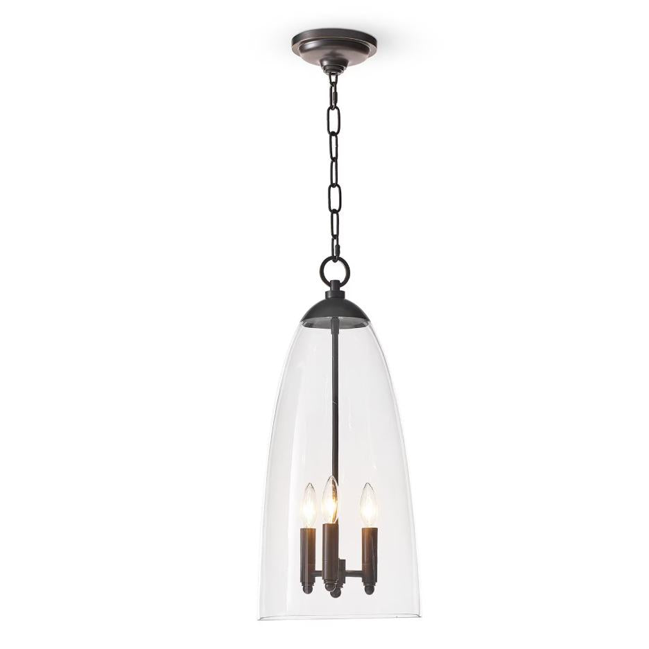 Maiden Glass Pendant - Polished Nickel - Pendant View | Bone & Brass