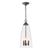 Maiden Glass Pendant - Polished Nickel - Pendant View | Bone & Brass