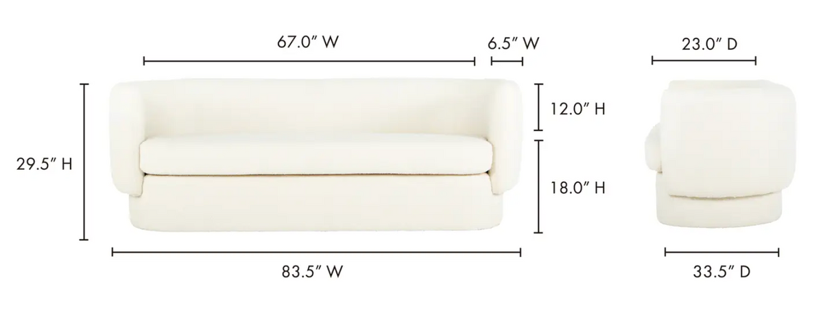Koba Sofa Maya White