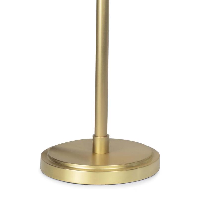 Vest Table Lamp - White Natural Brass