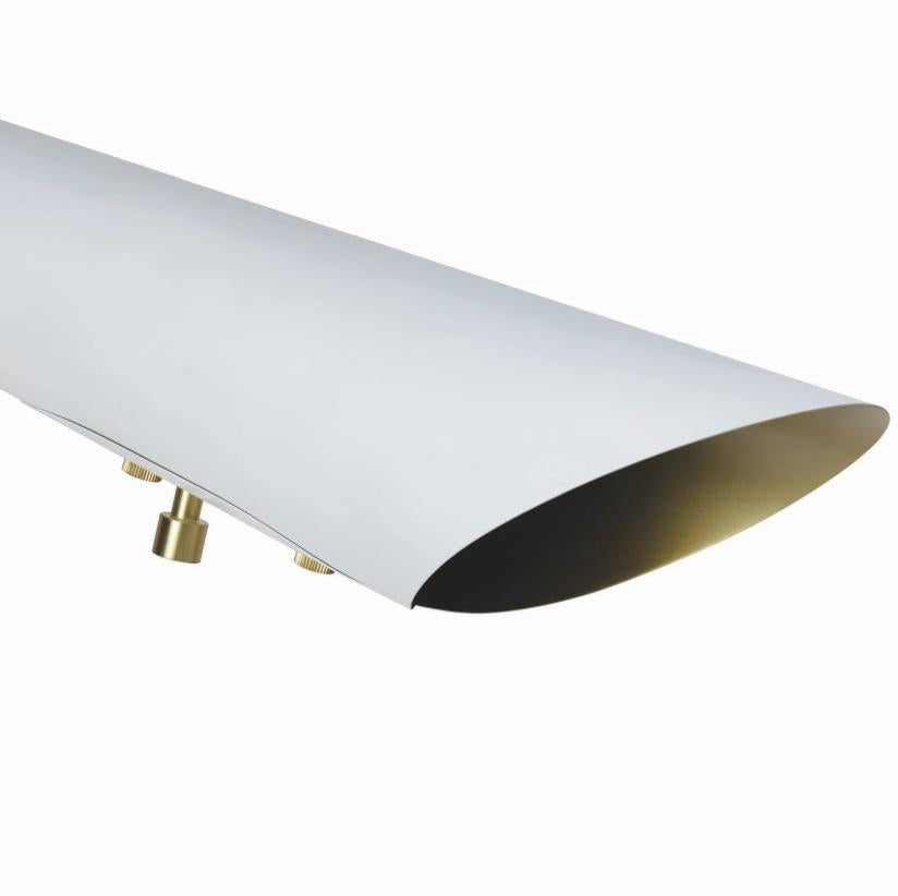 Vest Floor Lamp - White Natural Brass - Floor Lamp Base | Bone & Brass