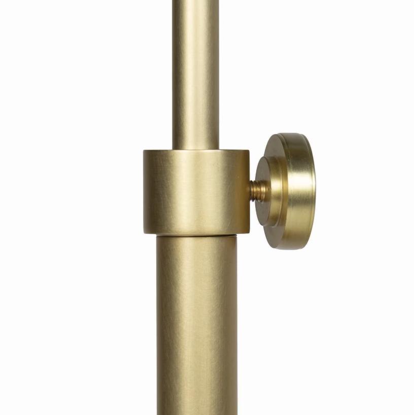 Vest Floor Lamp - White Natural Brass - Floor Lamp View | Bone & Brass