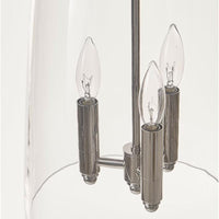 Maiden Glass Pendant - Polished Nickel - Pendant Detail | Bone & Brass