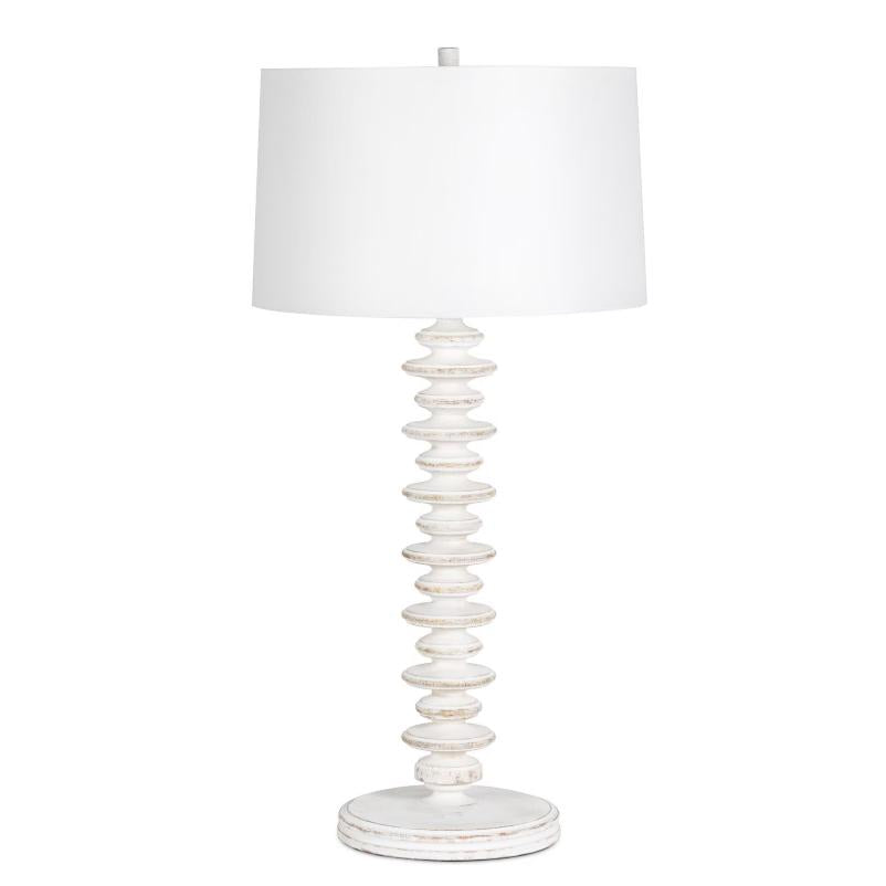 Fishbone Buffet Lamp - White Wash | Bone & Brass