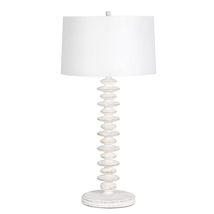 Fishbone Buffet Lamp - White Wash | Bone & Brass