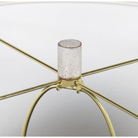 Fishbone Buffet Lamp - White Wash - Lamp Base Detail | Bone & Brass