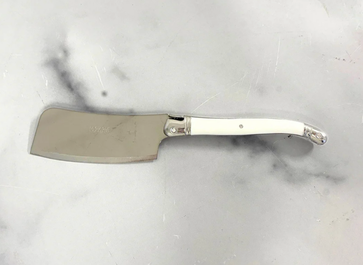 White French Laguiole Cheese Spreader, Fork & Cleaver