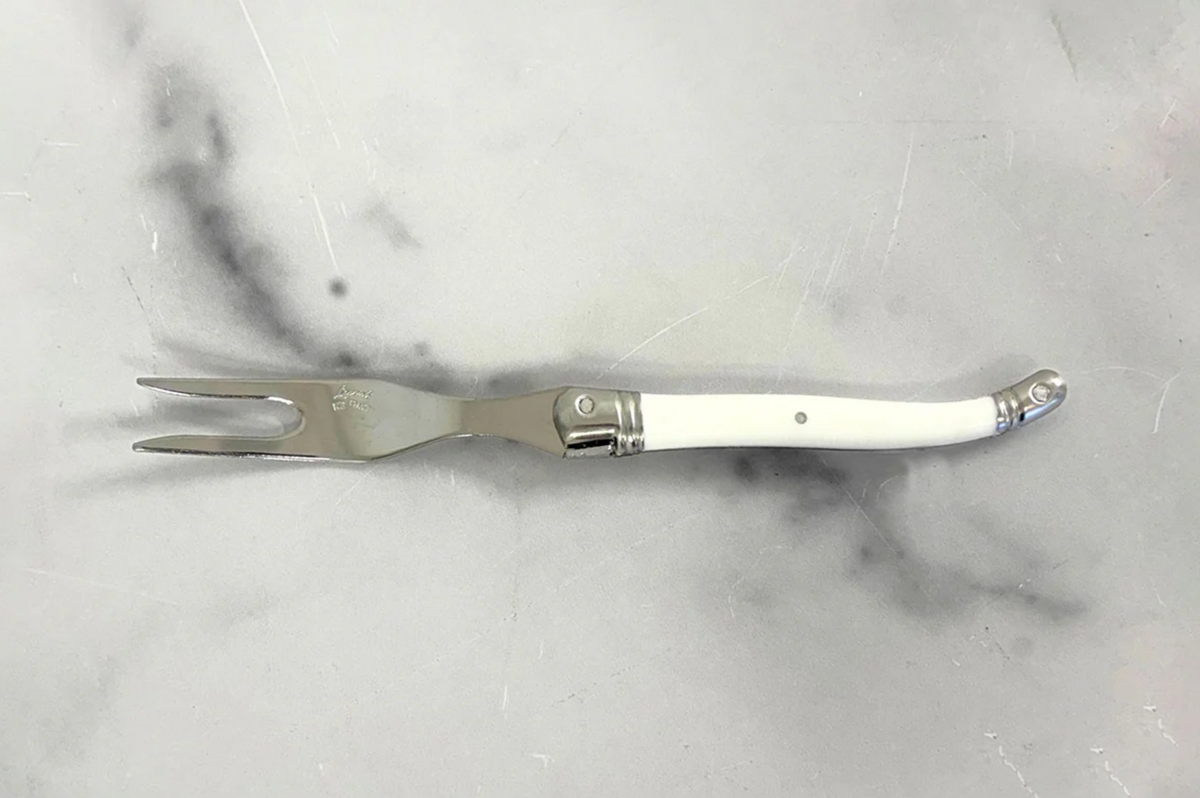 White French Laguiole Cheese Spreader, Fork & Cleaver