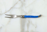 Blue French Laguiole Cheese Spreader