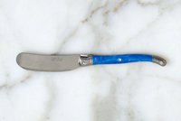 Blue French Laguiole Cheese Spreader