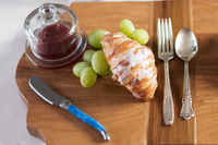 Blue French Laguiole Cheese Spreader