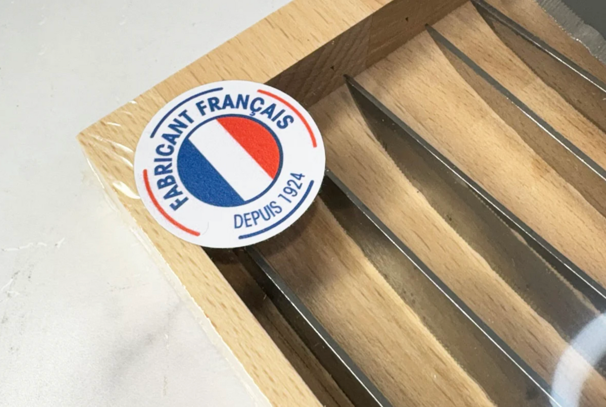 Grey French Laguiole Steak Knives Set