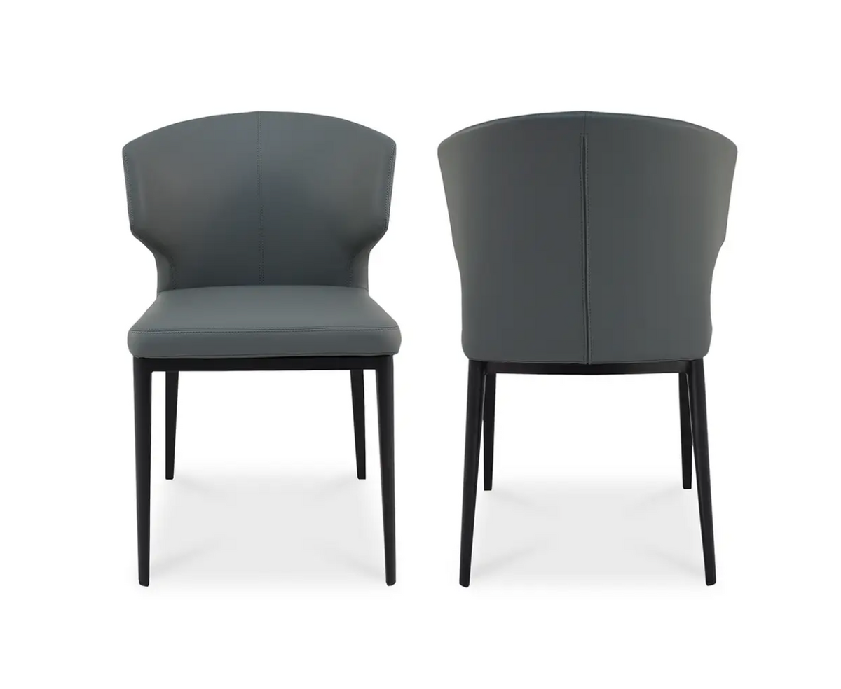 Delaney Side Chair Grey, Set of 2