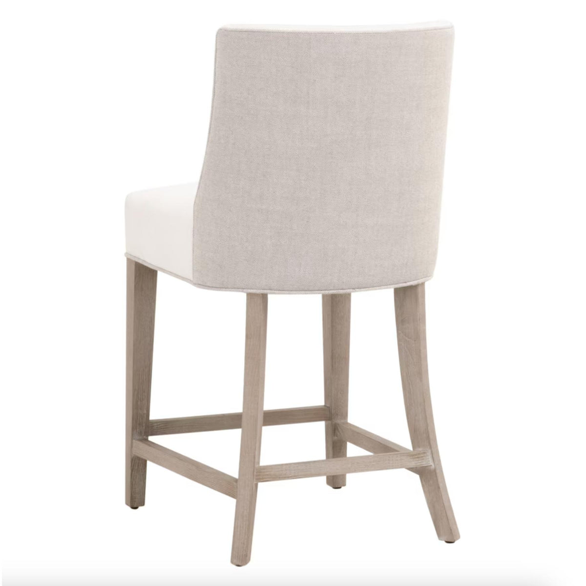 Duet LiveSmart French Linen Counter Stool - Stool Side View | Bone & Brass