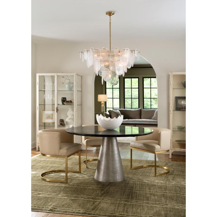 Owen Leather Dining Chair - Chair Side View | Bone & Brass