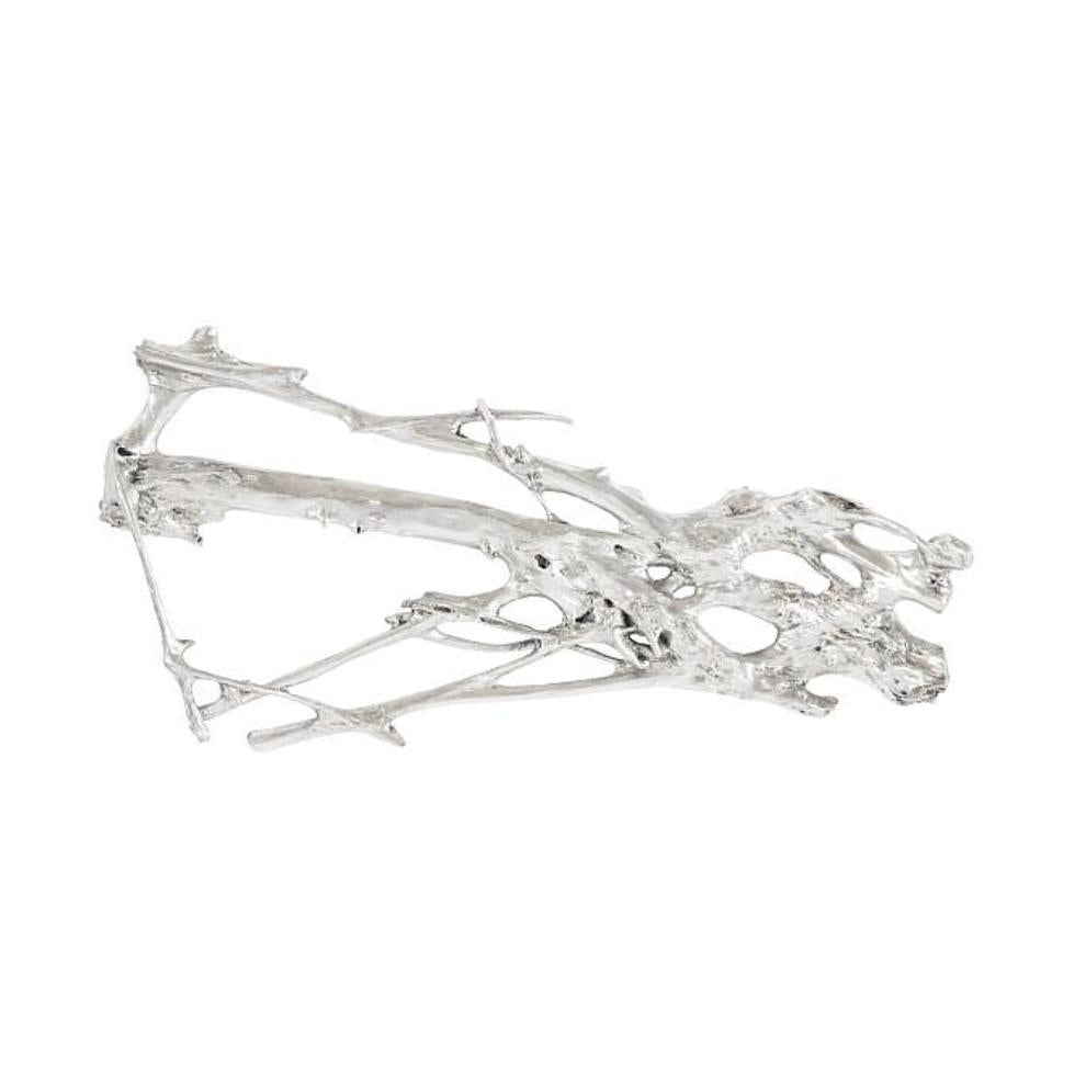 Silver Leaf Root Wall Art | Bone & Brass