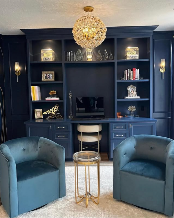 Cheshire Chandelier Small Gold Leaf