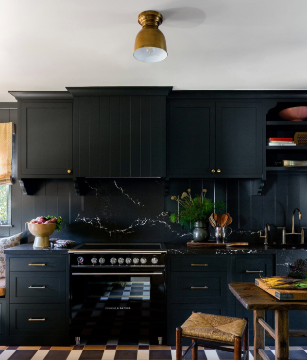 Pantry Flush Mount Natural Brass