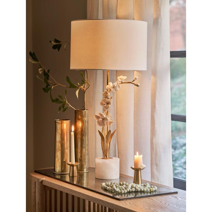 Thylane Orchid Buffet Lamp - Lamp Detail | Bone & Brass