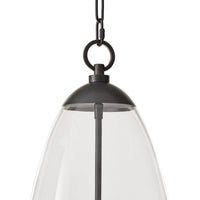 Maiden Glass Pendant - Polished Nickel - Pendant Close Up | Bone & Brass