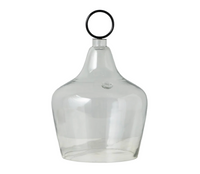 Large Cloche Food Cover, Black Ring Handle