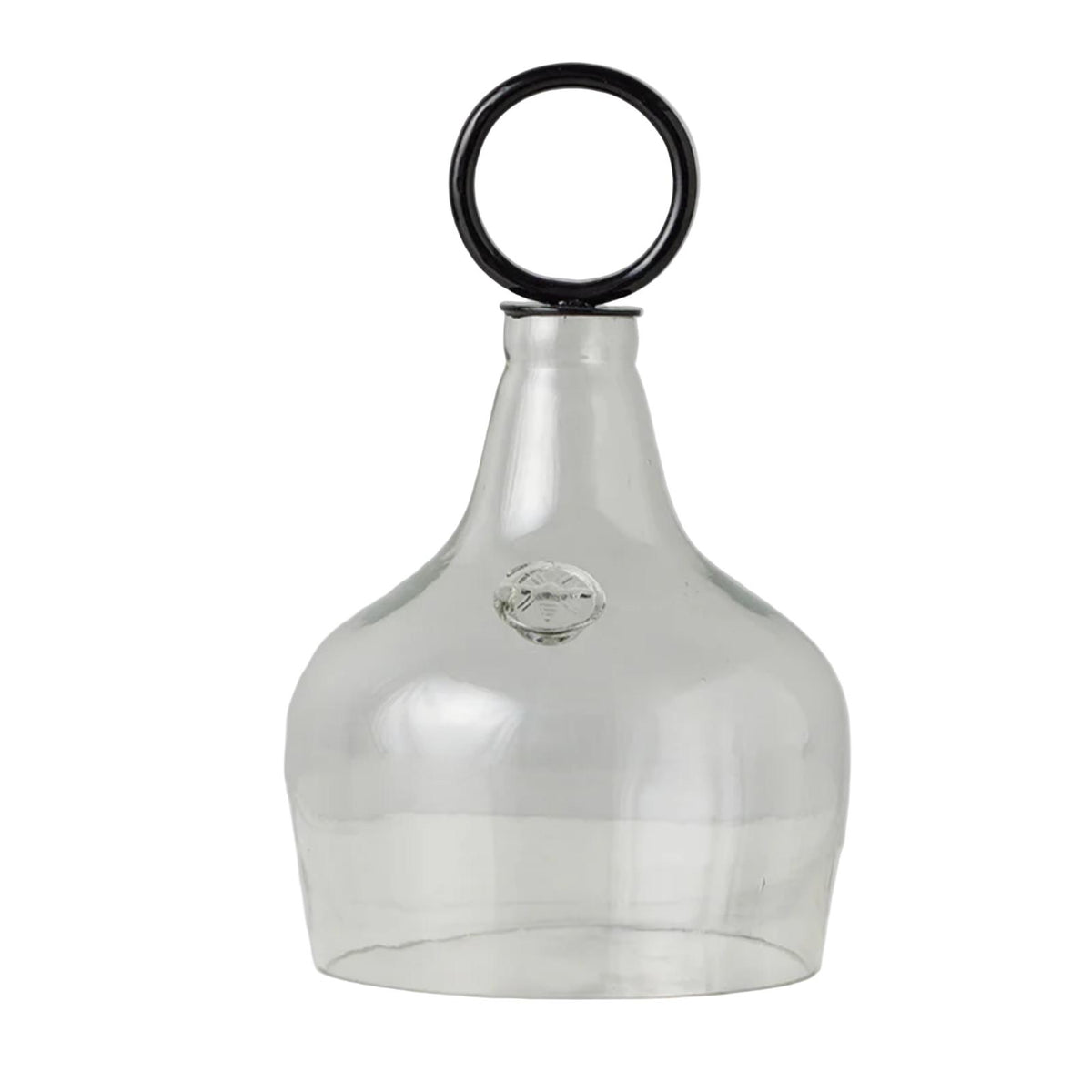 Small Glass Cloche Food Cover, Black Ring Handle | Bone & Brass
