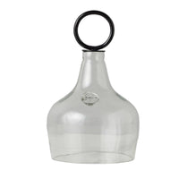 Small Glass Cloche Food Cover, Black Ring Handle | Bone & Brass