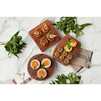 Classic Small Rectangle Trivet Riser - Board Side View | Bone & Brass