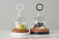 Small Black Mod Block Serving Board