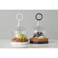 Small White Mod Block Serving Board