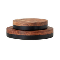 Medium Black Mod Block Serving Board | Bone & Brass