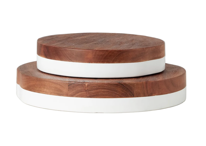 Medium White Mod Block Serving Board