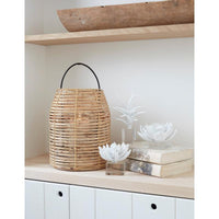 Monica Bamboo Hurricane - Candle Holder Detail | Bone & Brass