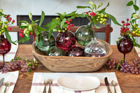 Green Glass Bud Vase