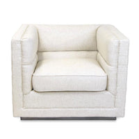 Alexis Ivory Linen Chair - Chair Detail | Bone & Brass