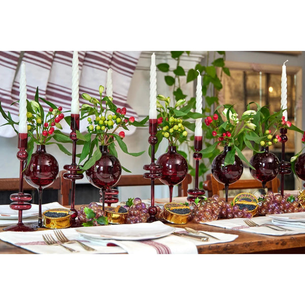 Red Medium Wine Glass Vase