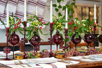 Red Medium Wine Glass Vase